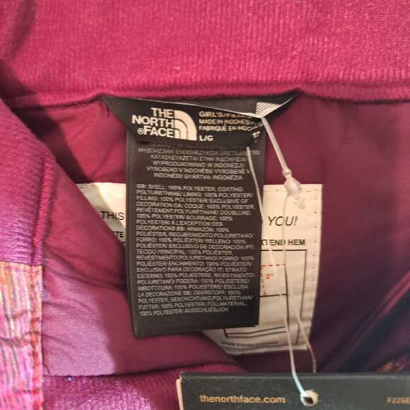 The North Face Girl's Freedom Insulated Pants Size‎ L (12) NEW - Picture 11 of 11
